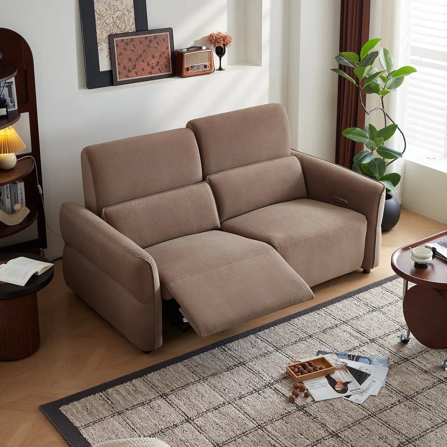 Modern Home Furniture Set Living Room Electric Leather Recliner Functional Sofa with Factory Price Marsiling