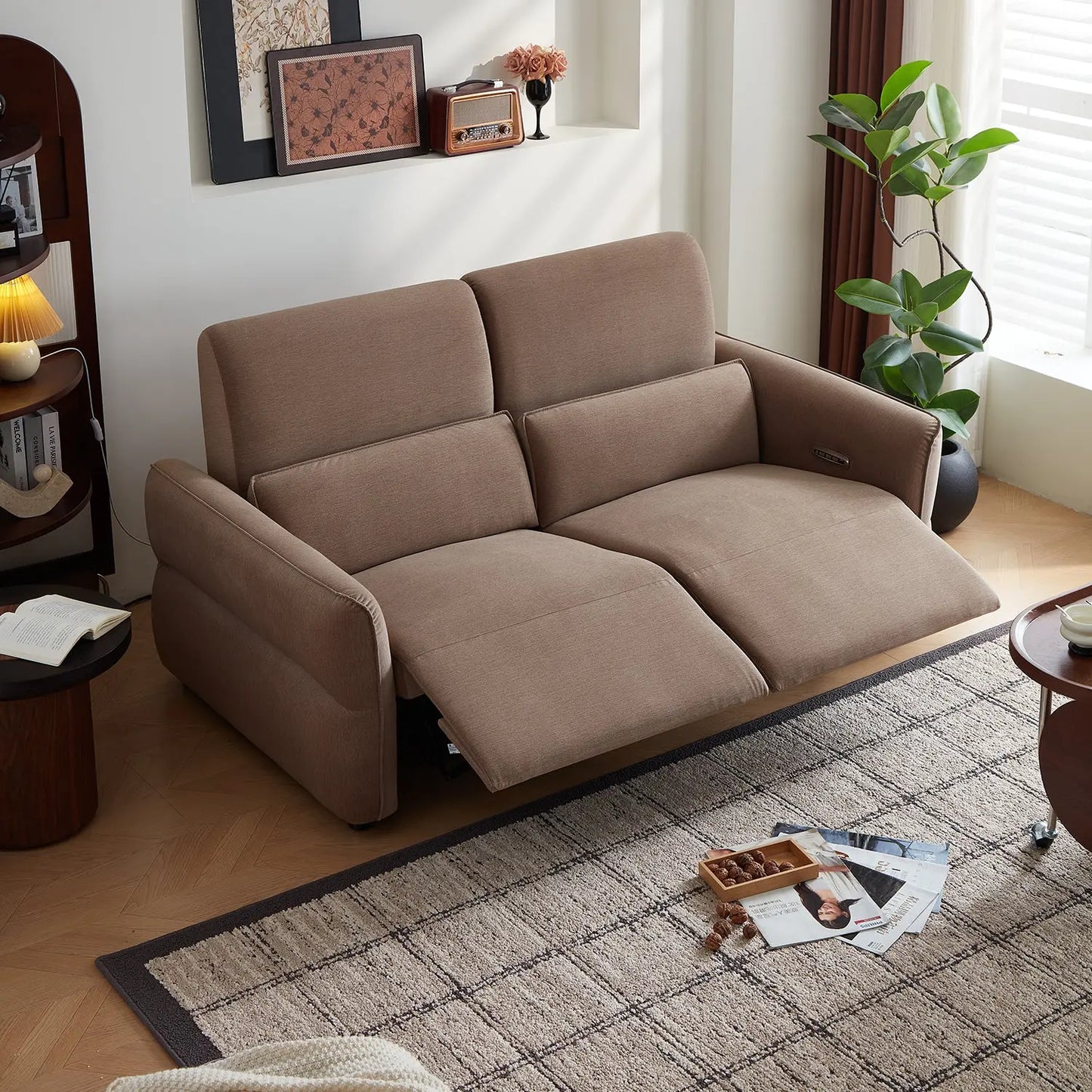 Modern Home Furniture Set Living Room Electric Leather Recliner Functional Sofa with Factory Price Marsiling