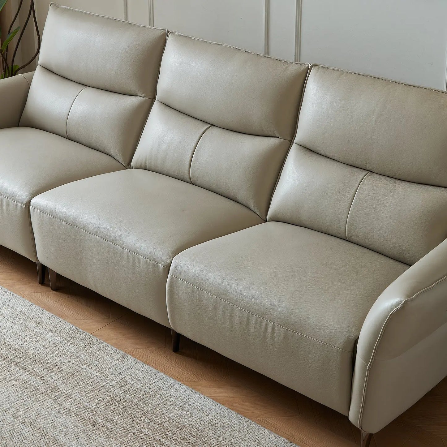 Italian Design Living Room Furniture Multifunctional Modular Home Comfort Leather Corner Sofa Marsiling Furniture