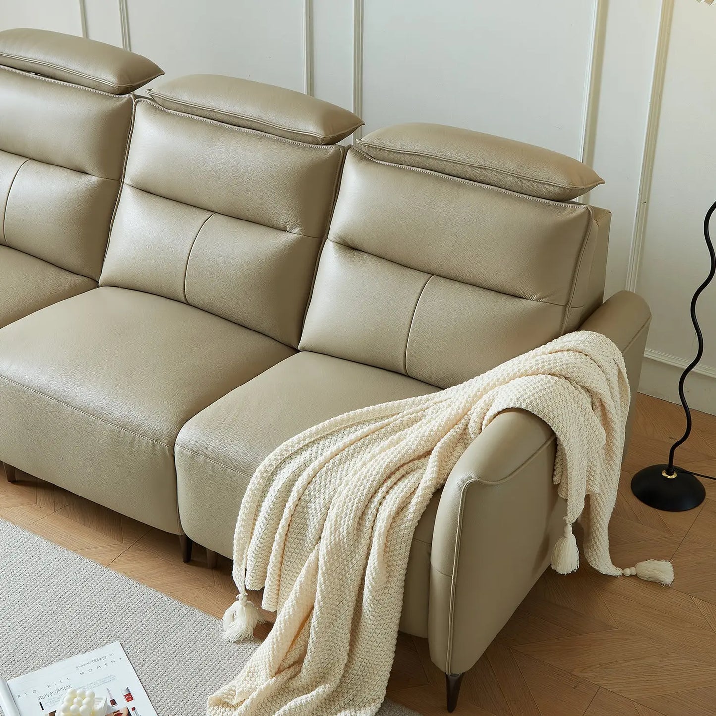 Modern Smart Furniture Sofa Set Electric Adjustable Function Leather Sectional Modular Recliner Couch Sofa Marsiling Furniture