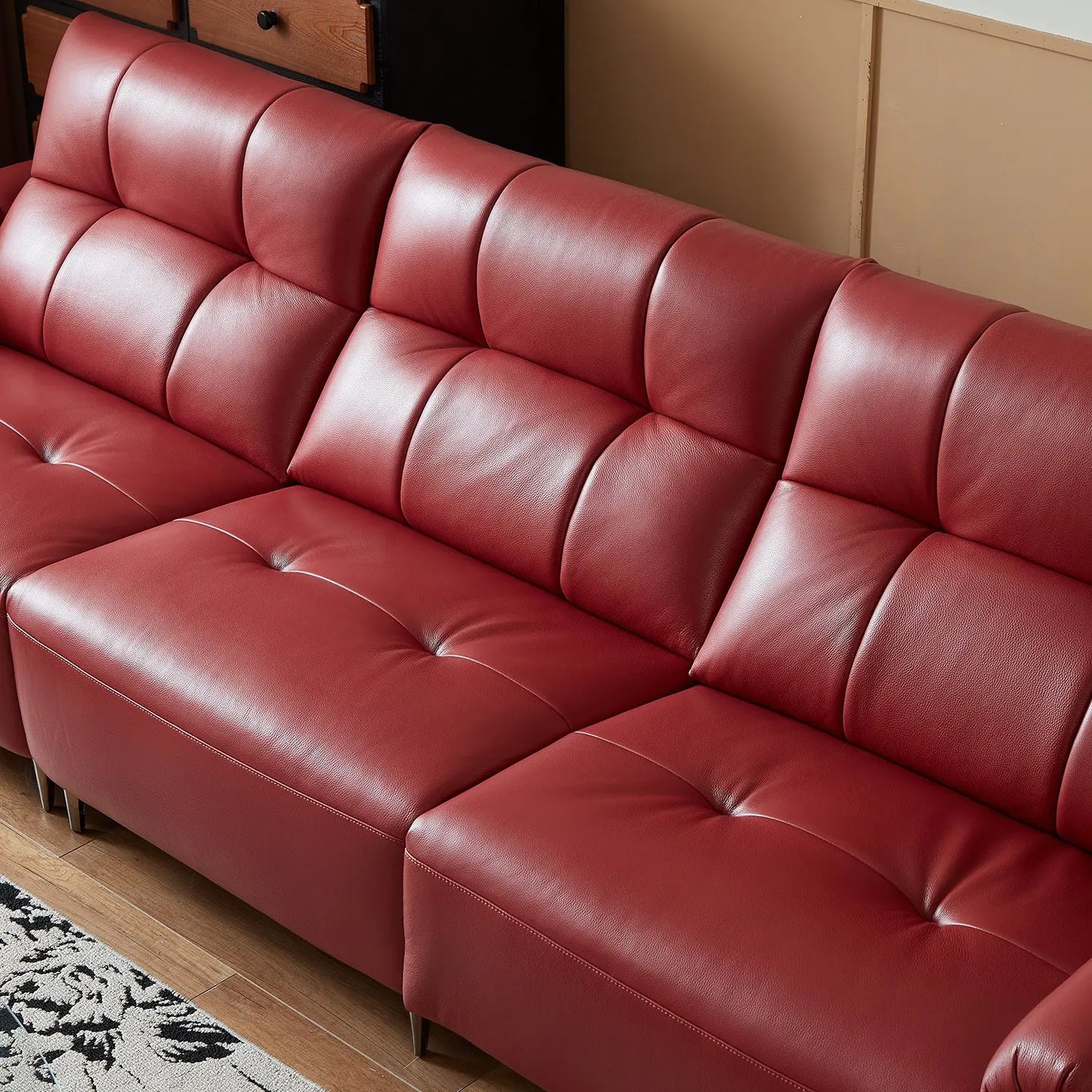 Luxury Leather Electric Control Recliner Sofa Hand Made Factory Price Functional Sectional Sofa Marsiling