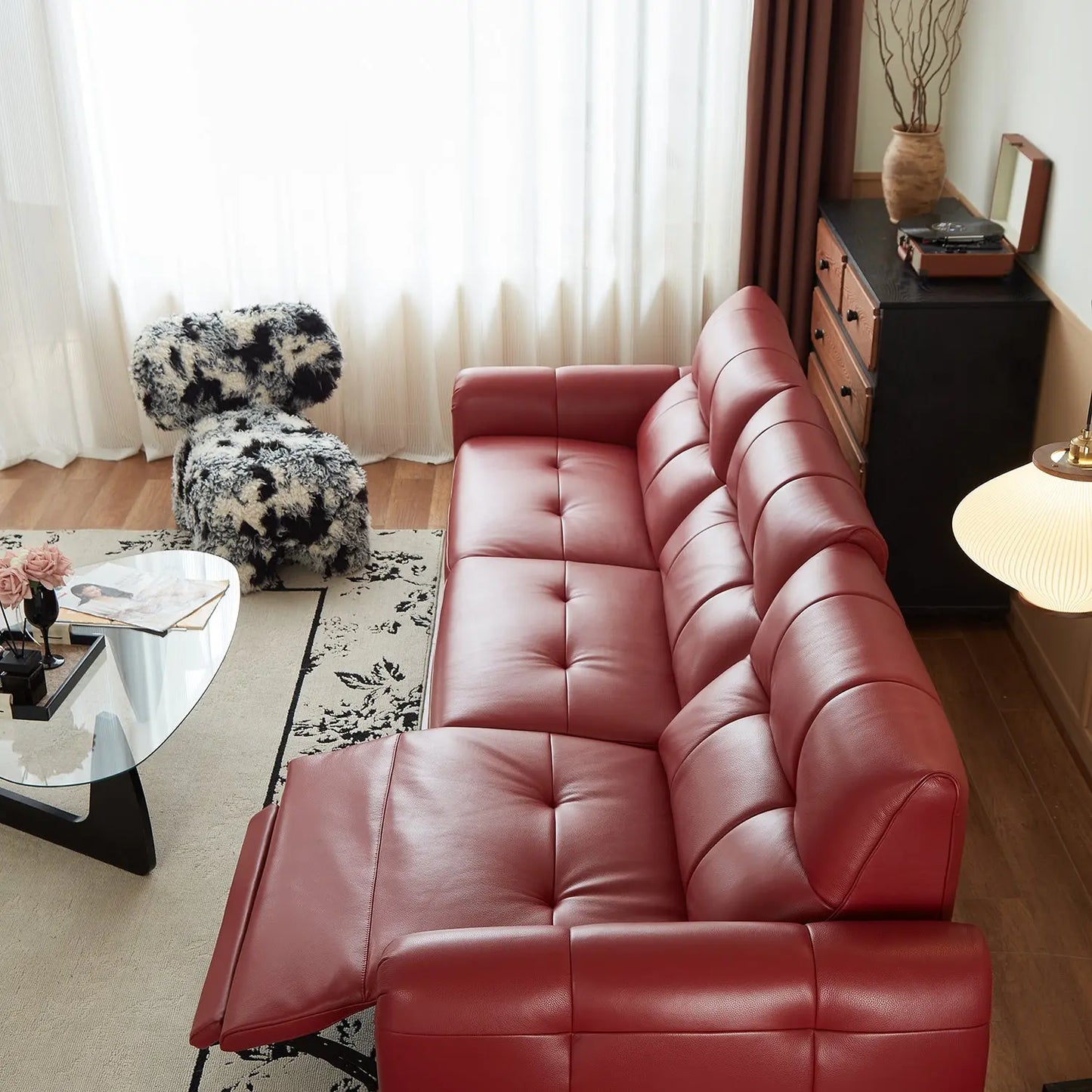 Luxury Leather Electric Control Recliner Sofa Hand Made Factory Price Functional Sectional Sofa Marsiling