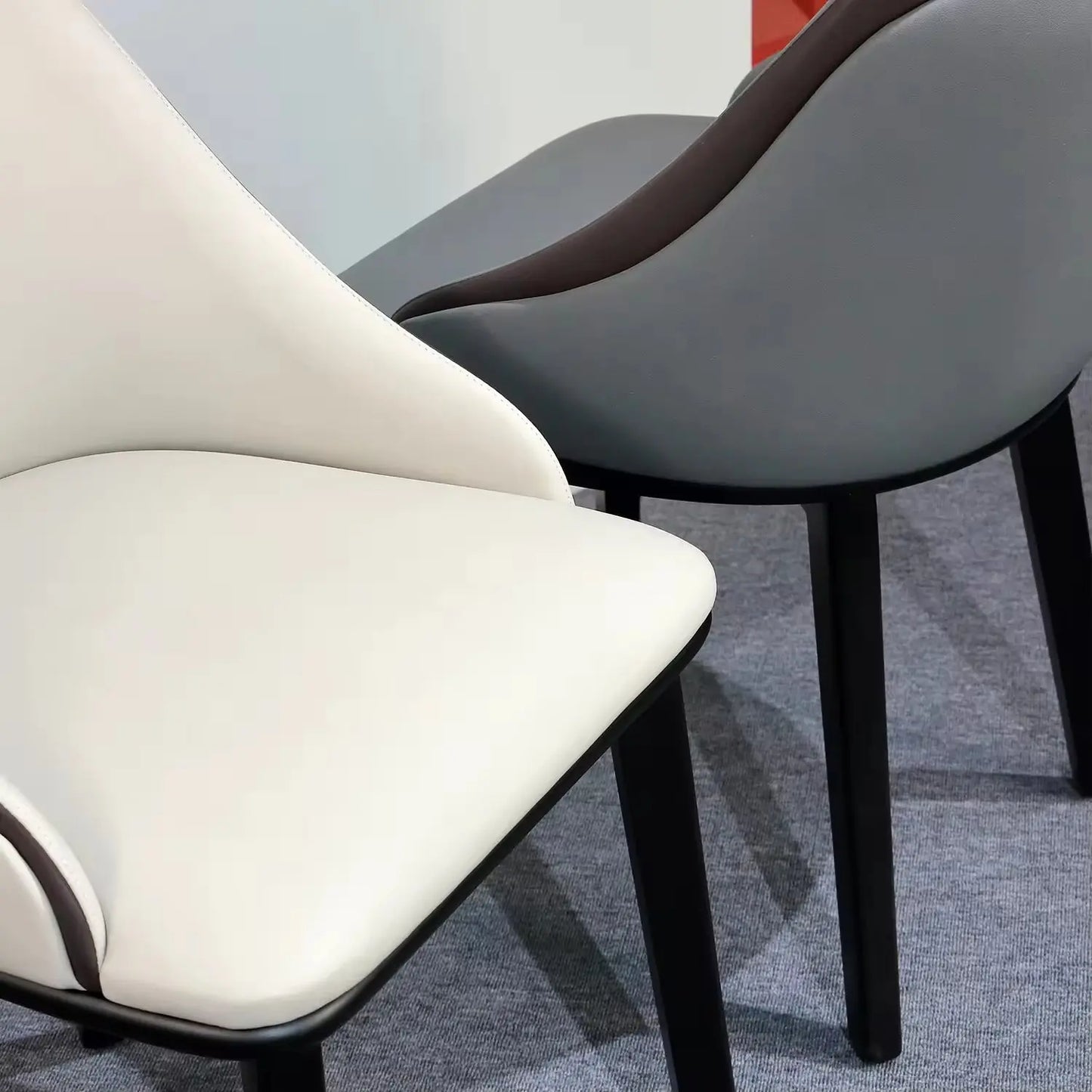 Restaurant Set Room Furniture Backrest Soft Solid Wood Legs Dining Chair for Dining Table Marsiling