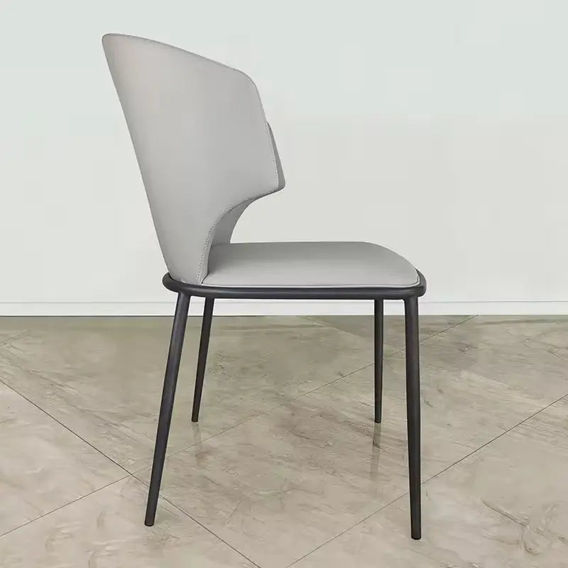 Modern Home Dining Furniture Restaurant Wedding Metal Modern Banquet PU Leather Dining Chair Marsiling