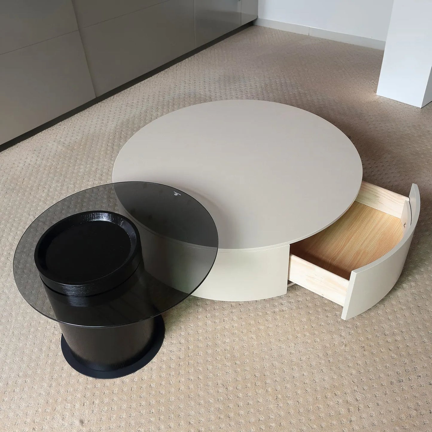 White Coffee Table with Nordic Minimalist Style Landing MDF Coffee Table Marsiling