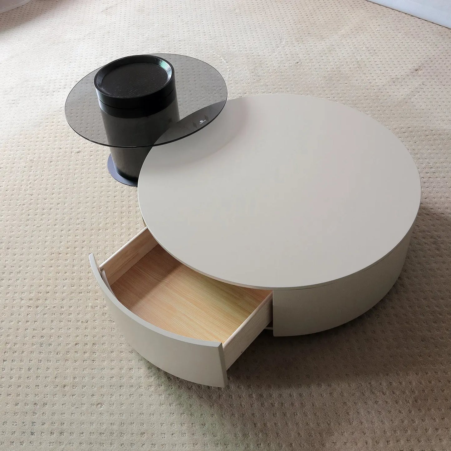 White Coffee Table with Nordic Minimalist Style Landing MDF Coffee Table Marsiling