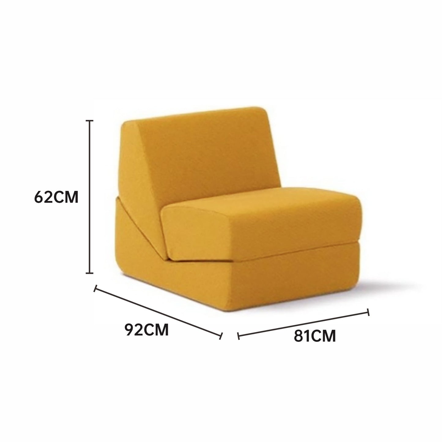 Single Folding Balcony Couch Lazy Tatami Compression Sofa Bed Marsiling