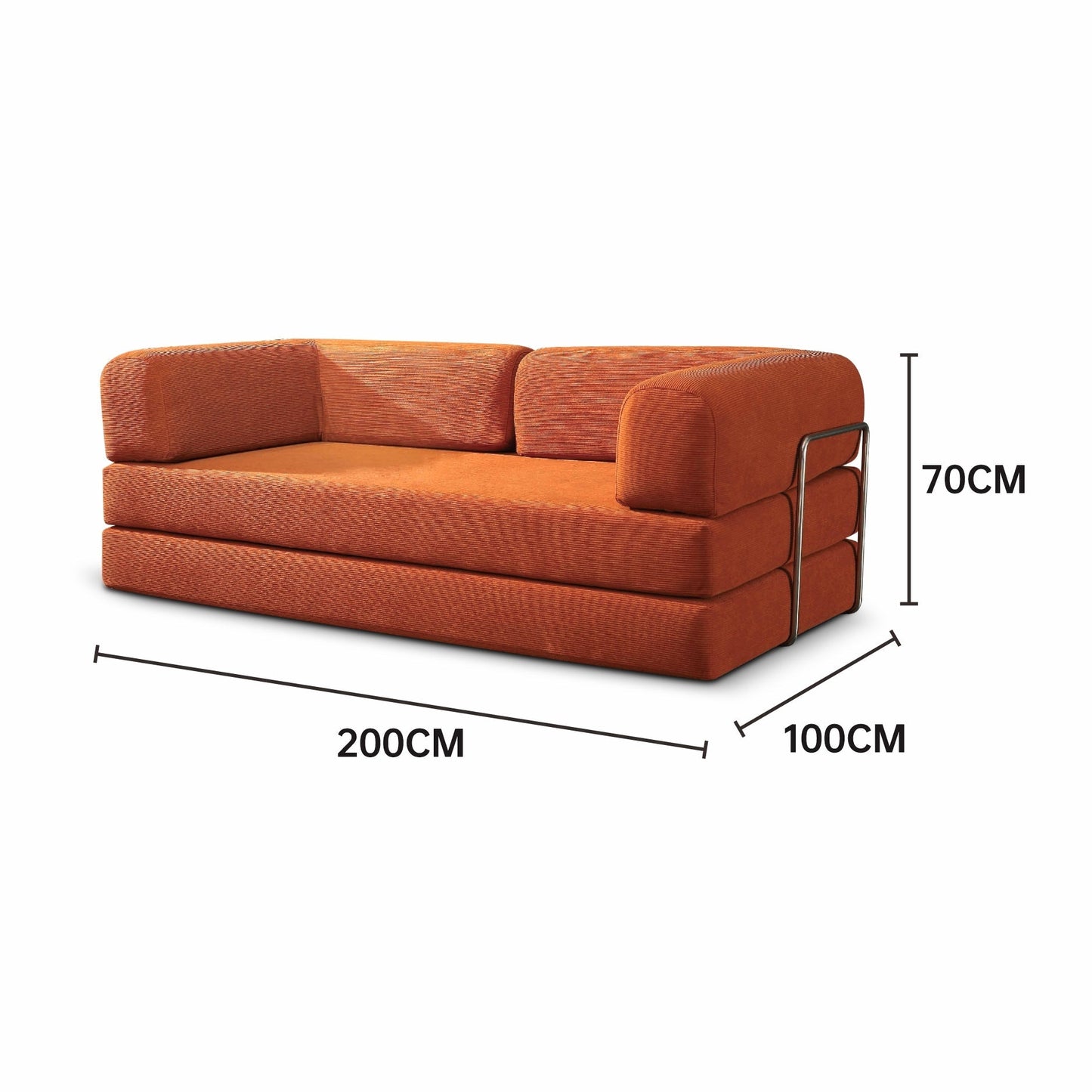 Vacuum Compressed Sectional Sofa Living Room Foldable Modern Sofa Bed Marsiling