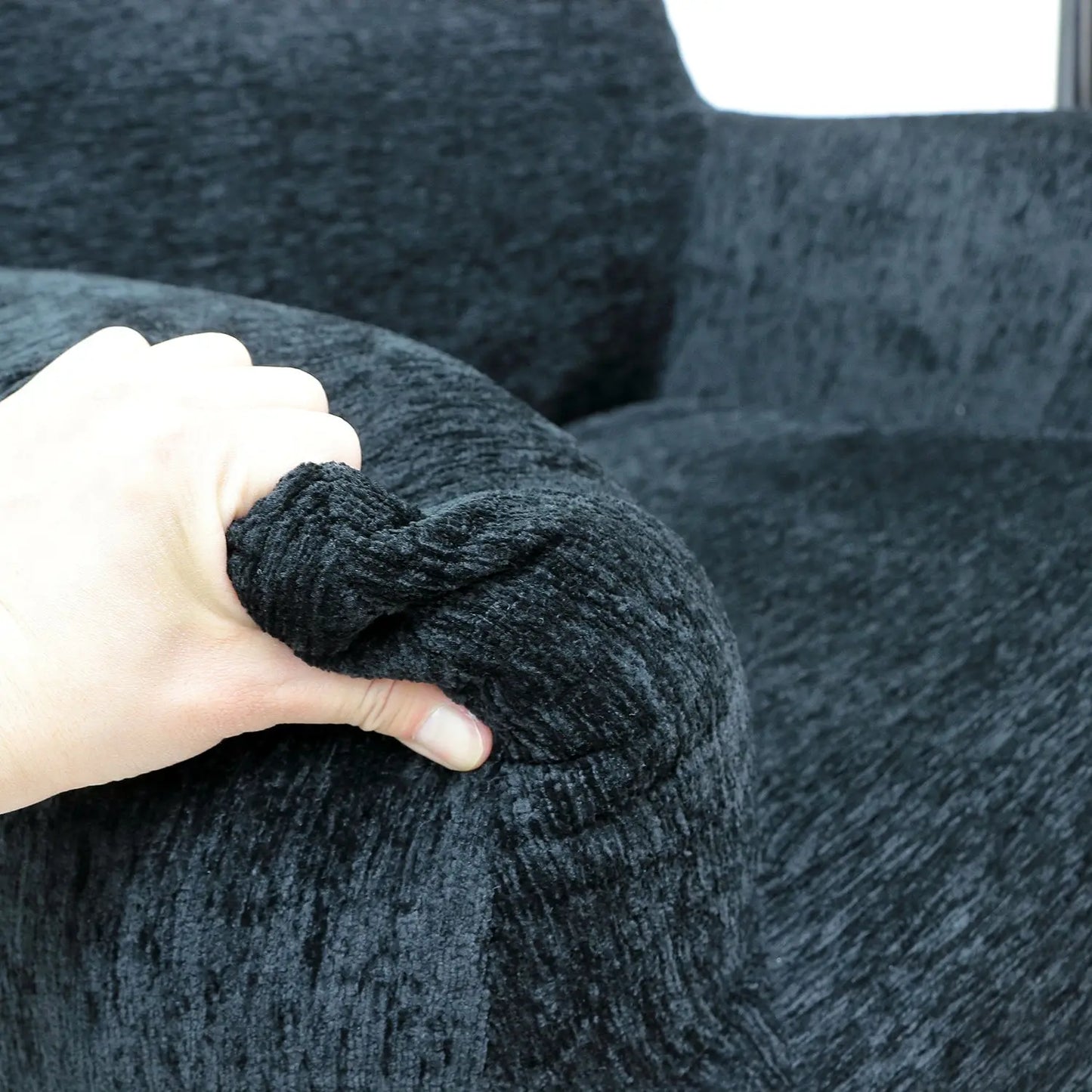 Modern Tropical Bean Bag Chair Boucle Tufted Accent Sofa Set for Adults Kids Marsiling