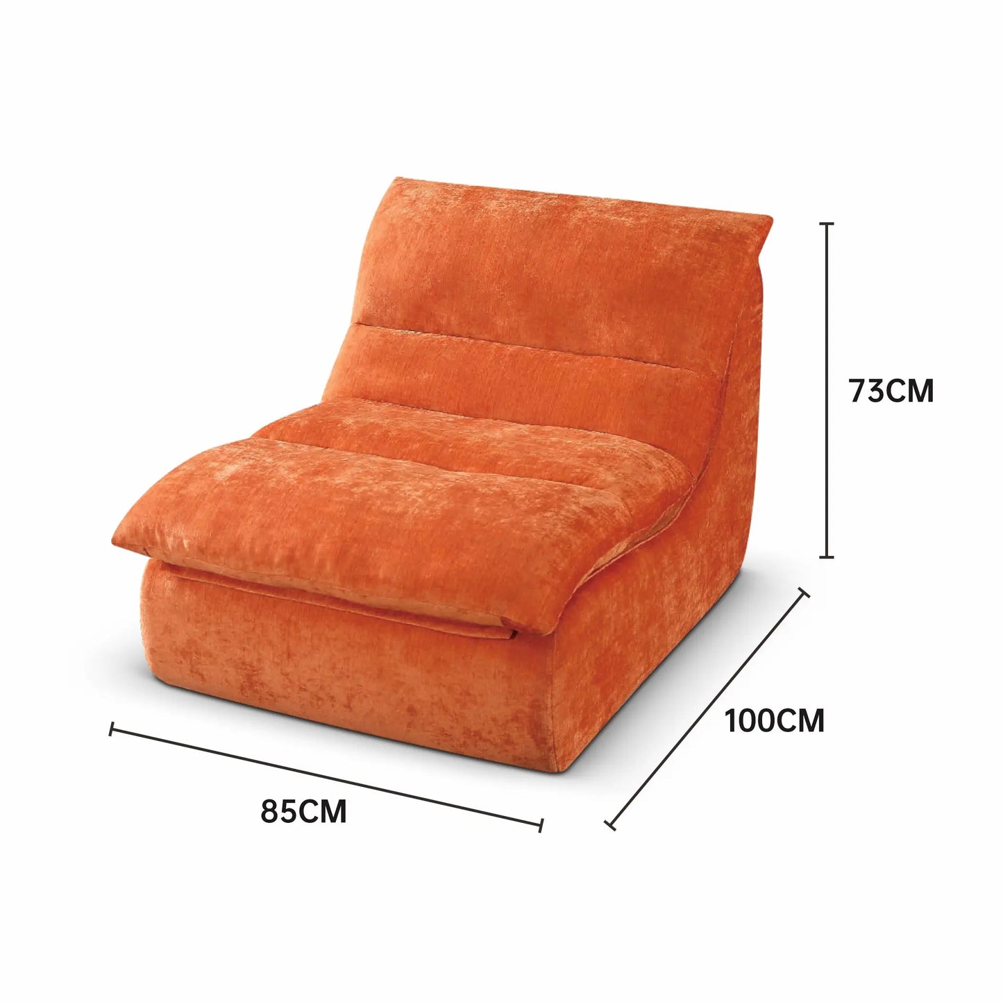 Nordic Small Foam Compressed Vacuum Packed Single Lazy Sofa-in-a-Box Marsiling