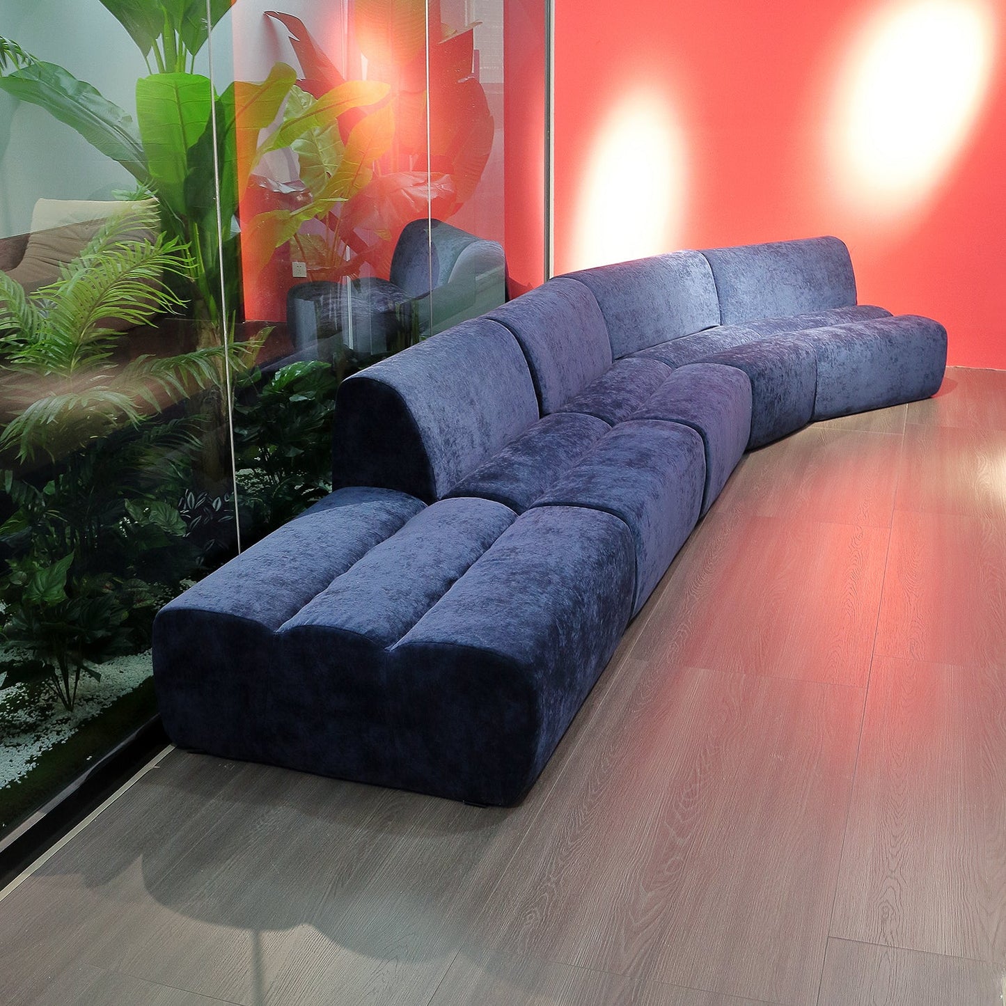 Factory Modern Home Furniture Comfortable Fabric Modular Sectional Sofa