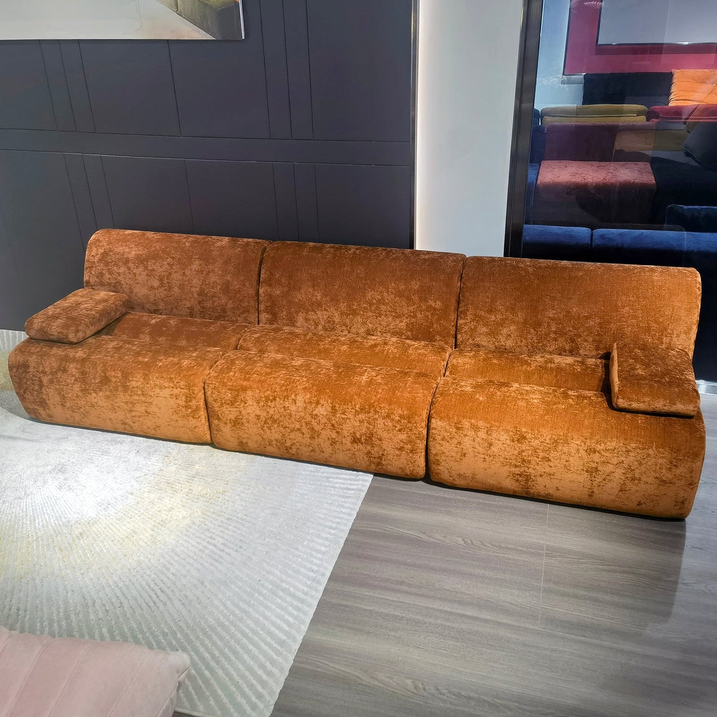 Factory Modern Home Furniture Comfortable Fabric Modular Sectional Sofa