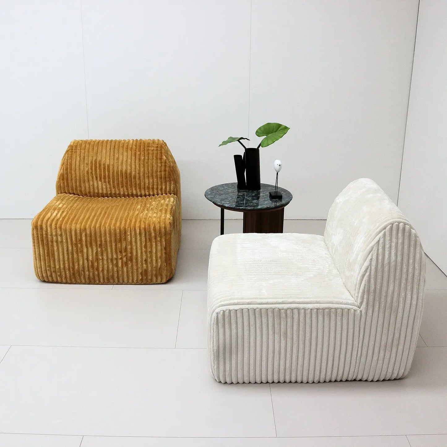 Living Room Apartment Modular Sectional Vacuum Compressed Sofa Single Chair Marsiling