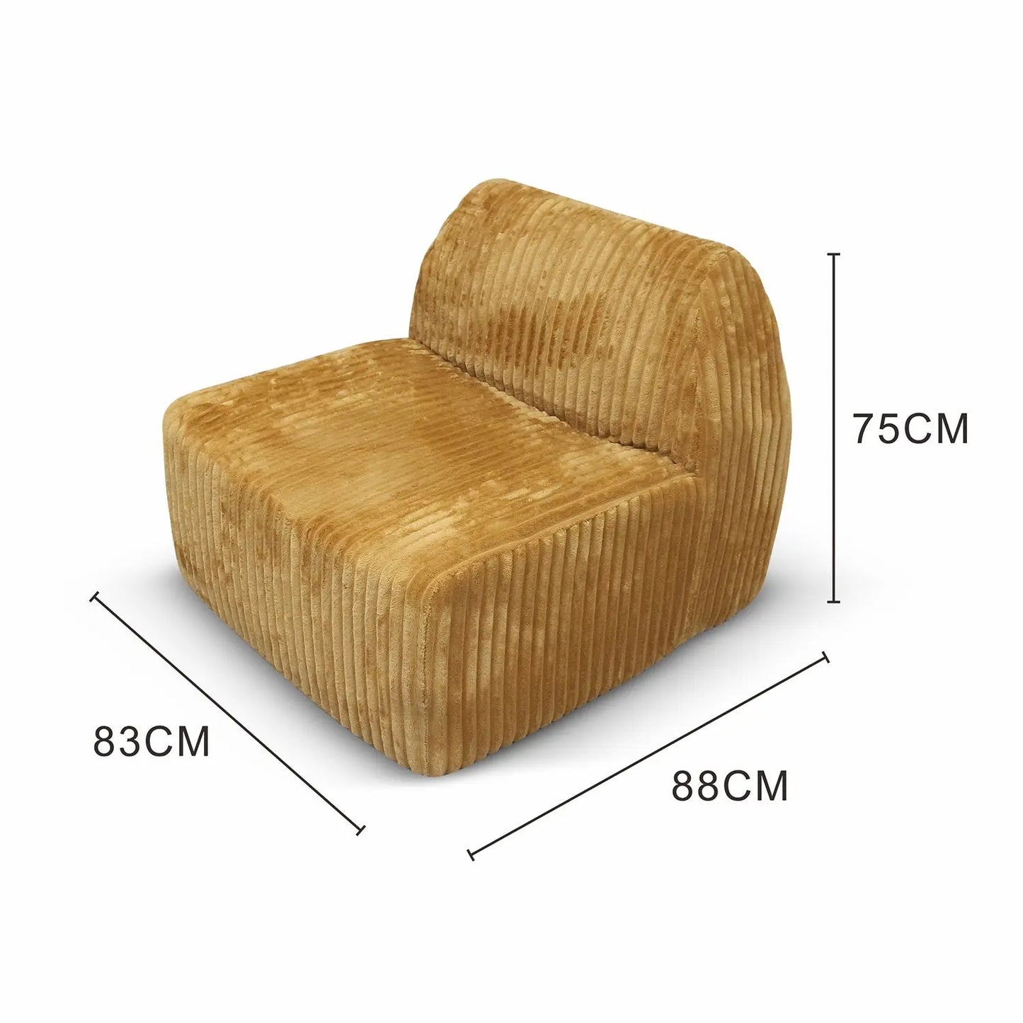 Living Room Apartment Modular Sectional Vacuum Compressed Sofa Single Chair Marsiling