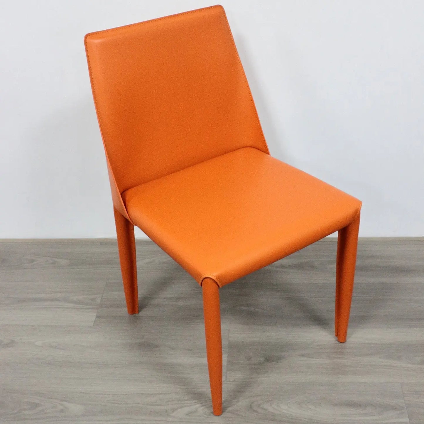 Modern Simple Deisng Barenia Leather Restaurant Cafe Dining Chair Marsiling