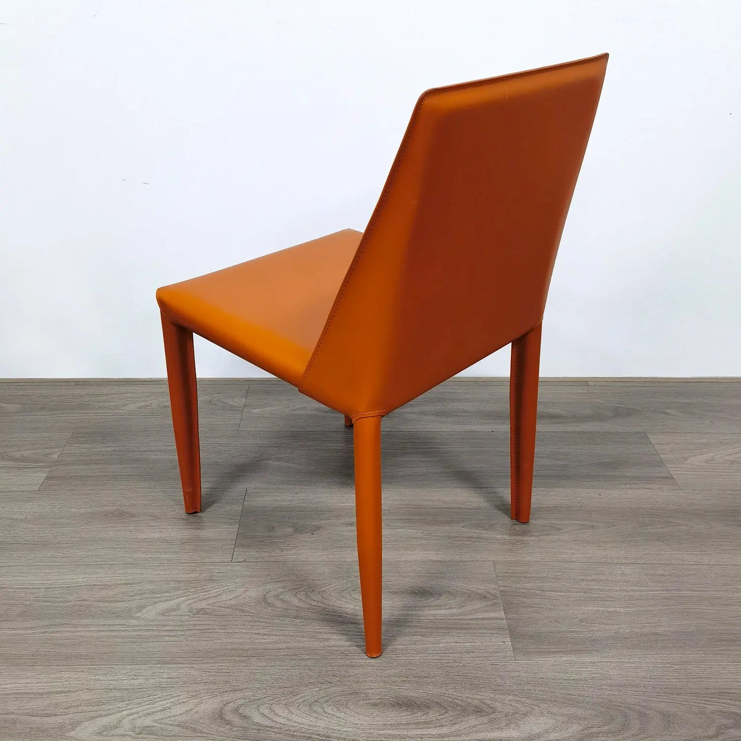 Modern Simple Deisng Barenia Leather Restaurant Cafe Dining Chair Marsiling