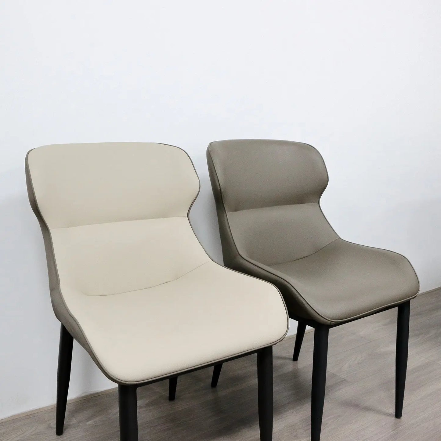 Luxury Contemporary Home High-End Sense Retro Chairs PU Leather Dining Chairs Marsiling