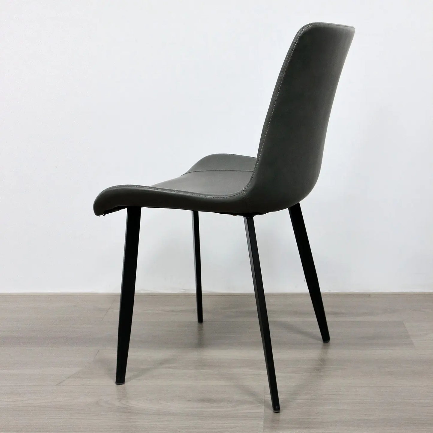 Nordic Home Restaurant Furniture Sofa Chair Synthetic PU Leather Dining Chair Marsiling