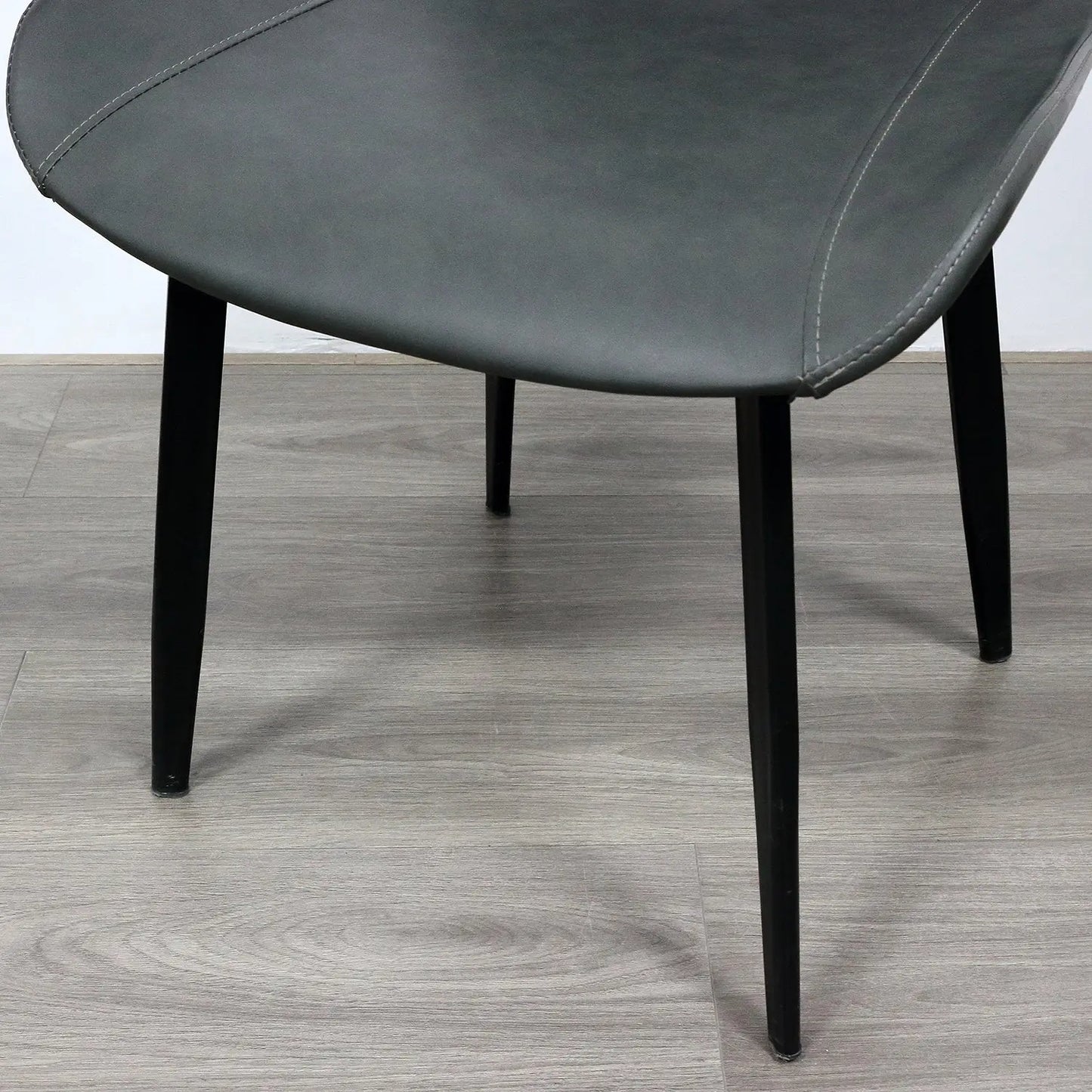 Nordic Home Restaurant Furniture Sofa Chair Synthetic PU Leather Dining Chair Marsiling