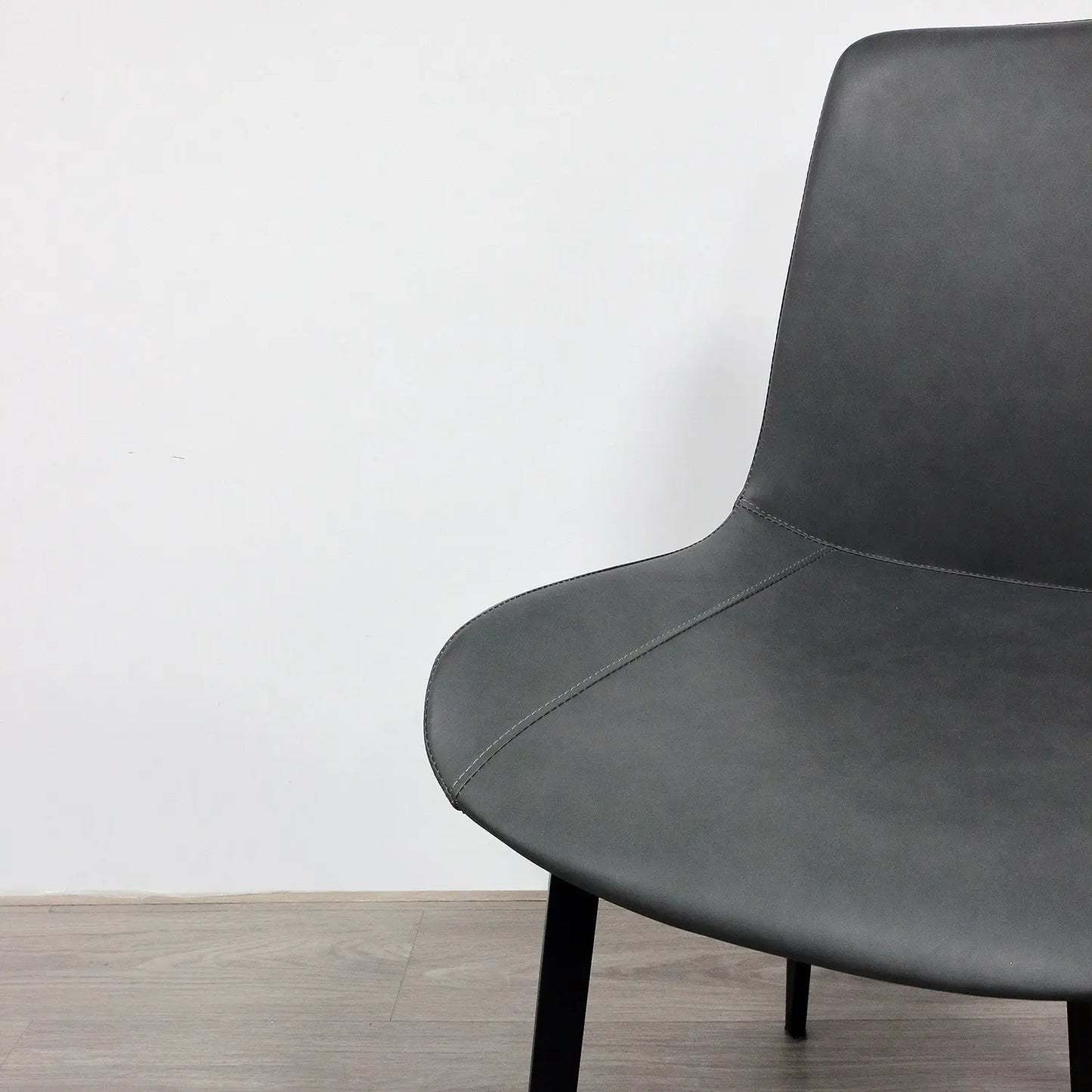 Nordic Home Restaurant Furniture Sofa Chair Synthetic PU Leather Dining Chair Marsiling
