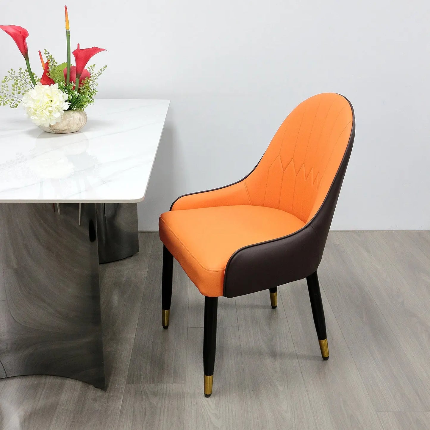 Solid Wood Upholstered Furniture Coffee Shop Restaurant Wooden Dining Chair Marsiling