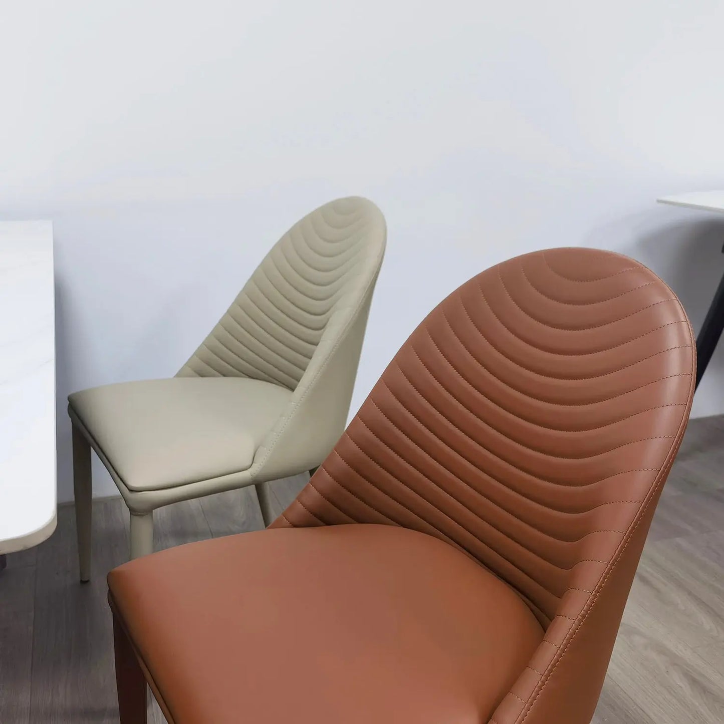 Foshan Supplier Contemporary Event Bar Terrace Curved High Back Dining Chair Marsiling