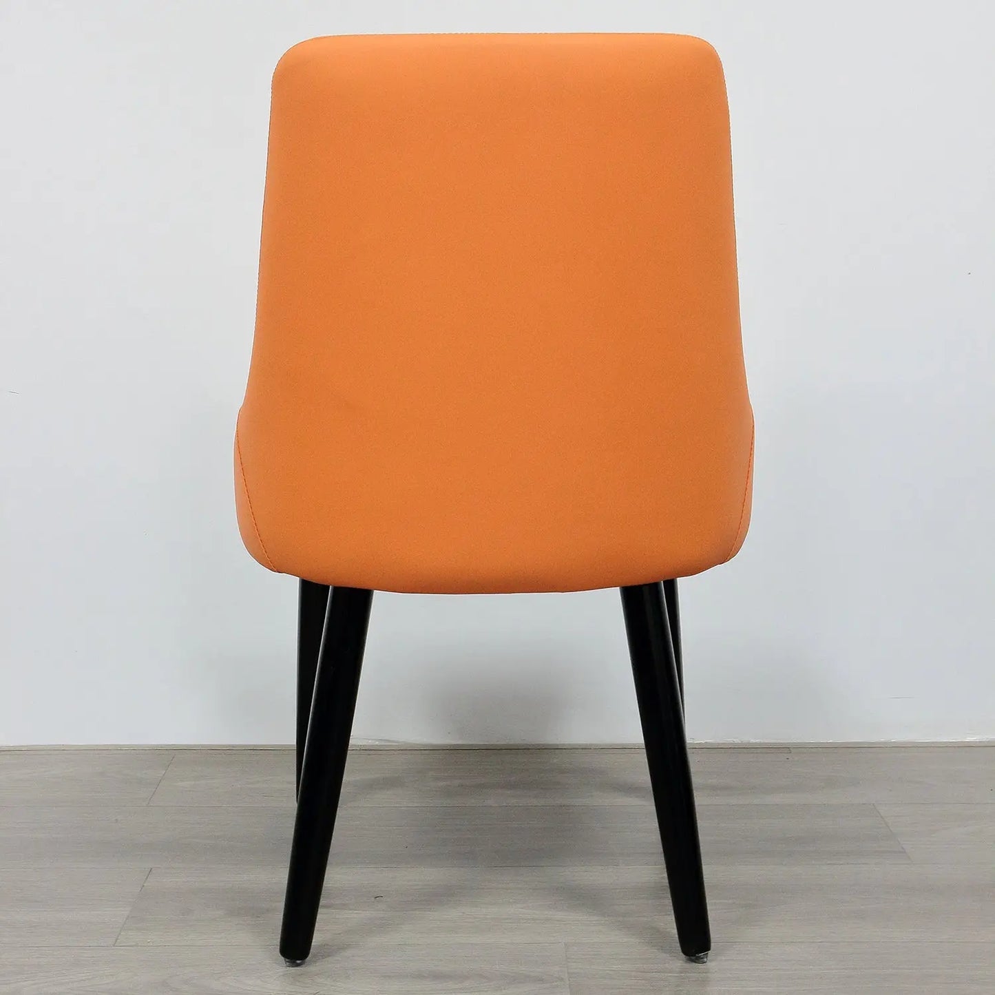 Italian Hote PU Leather Covered Backrest Upholstered High Back Dining Chairs Marsiling