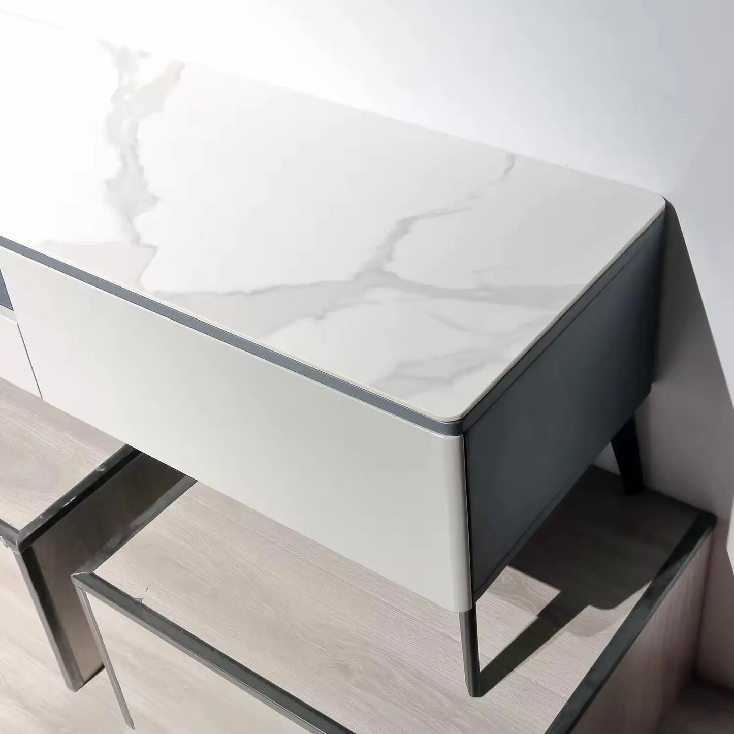 Simple Fashion Design Living Room MDF Coffee Table Side Cabinet TV Stand Marsiling