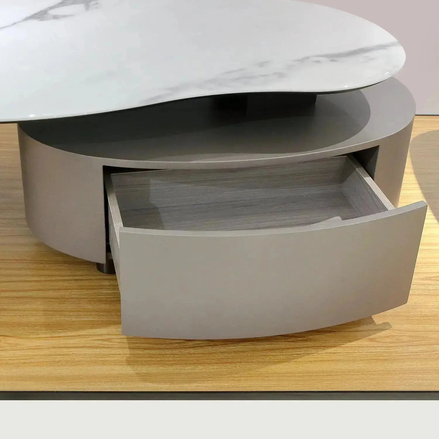 Modern Functional Coffee Table with Storage and Wheels GNCJ2403 Marsiling Furniture