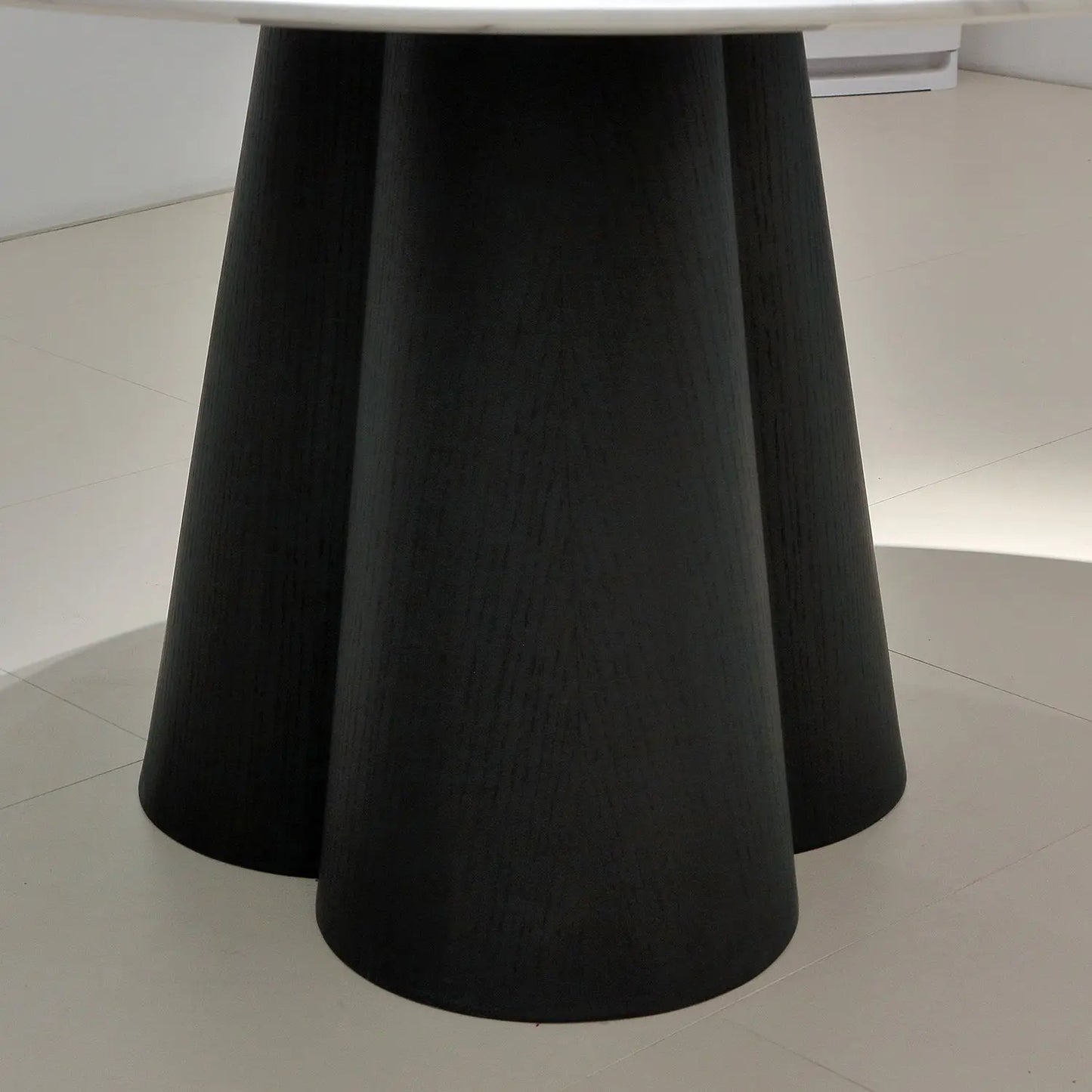 Bulgari White Natural Marble Round Dining Table with Turntable 2501 Marsiling Furniture