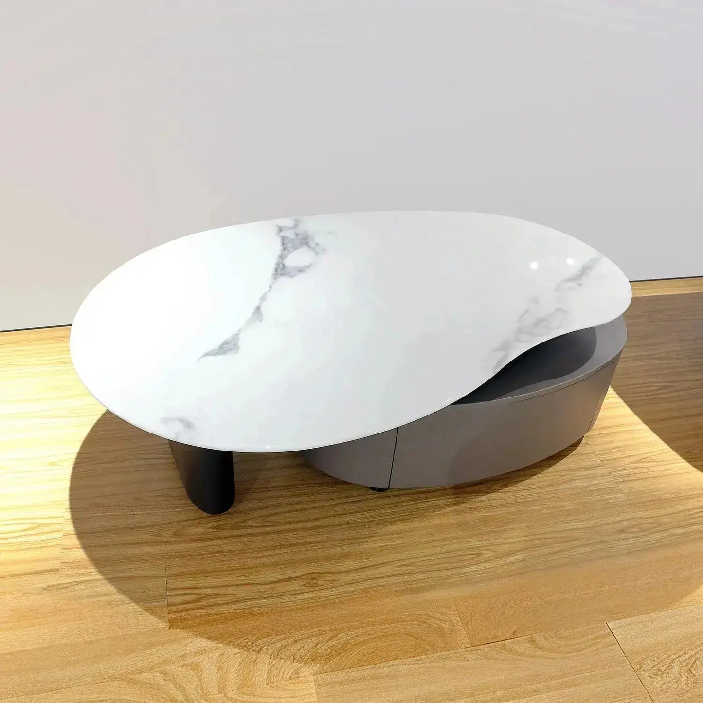 Modern Functional Coffee Table with Storage and Wheels GNCJ2403 Marsiling Furniture