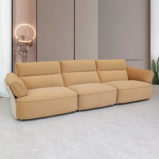 Modern Lounge Fancy Sectional Living Room Sets Sofa High-density Fabric Solid Wood Frame Sofa Home Furniture Marsiling