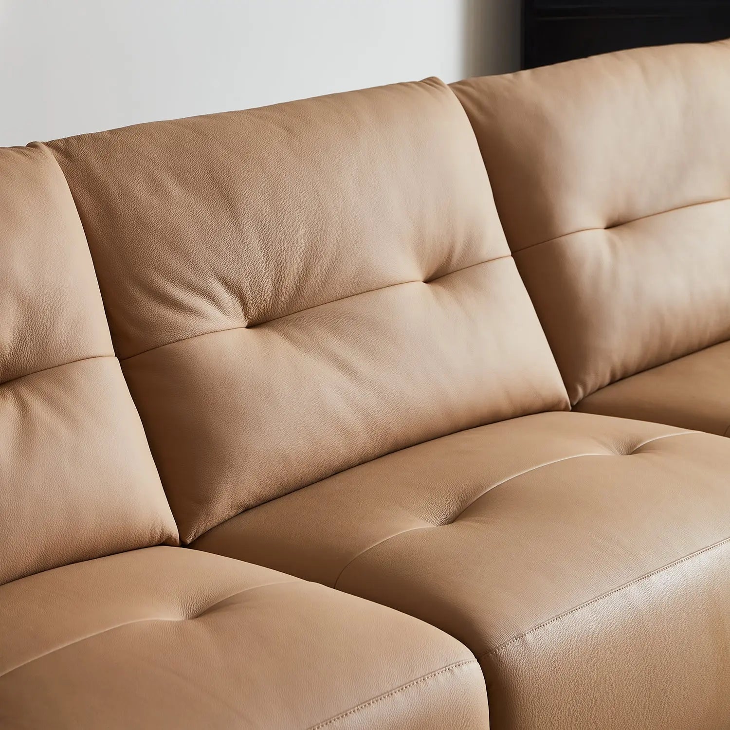 Wholesale Brown Three Seater Luxury Leather Lounge Sofa Set Living Room Furniture Marsiling