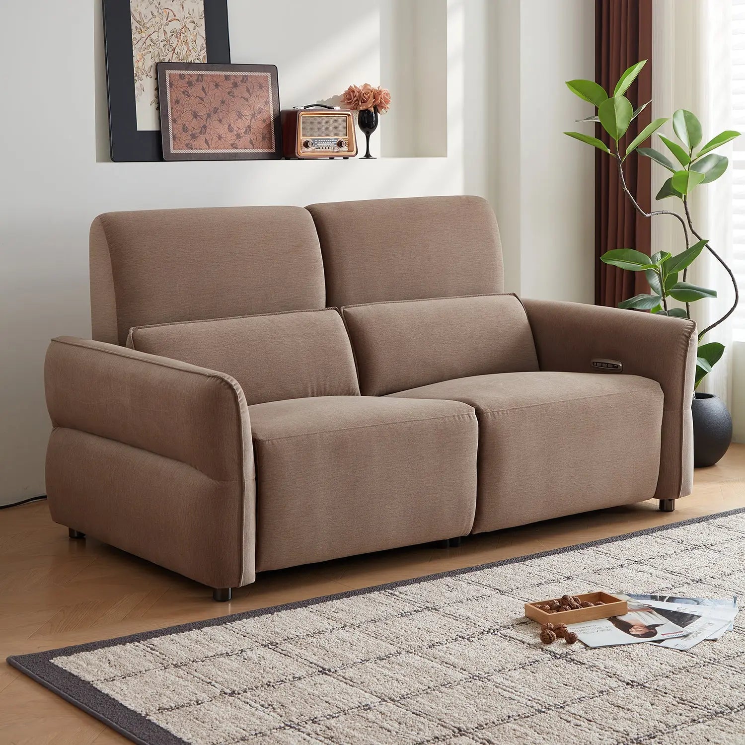 Modern Home Furniture Set Living Room Electric Leather Recliner Functional Sofa with Factory Price Marsiling
