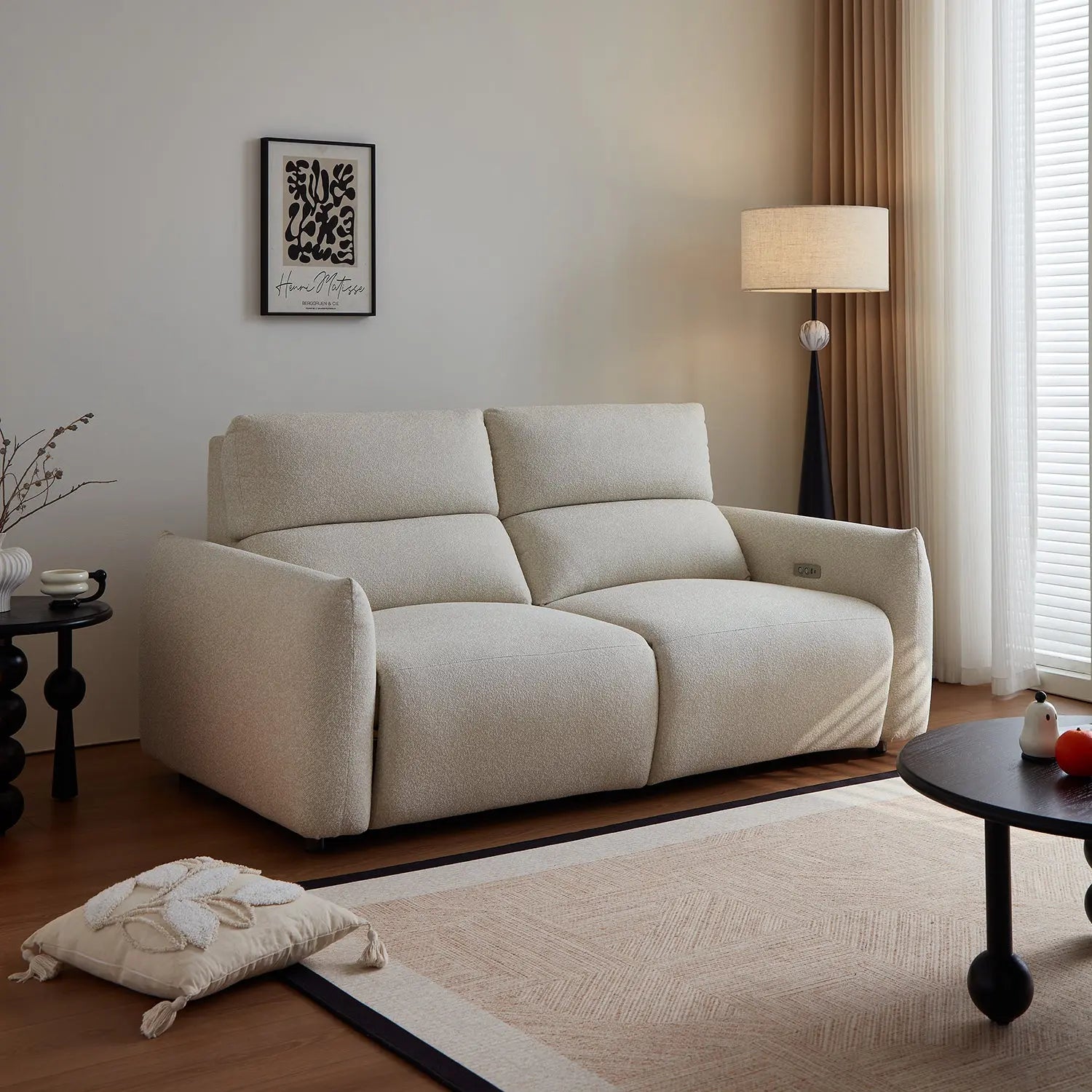 Electric Multi-Functional Chair Sofa Set with Sponge Filled Sofa Reclining Chair Sofa Set for Living Room Marsiling