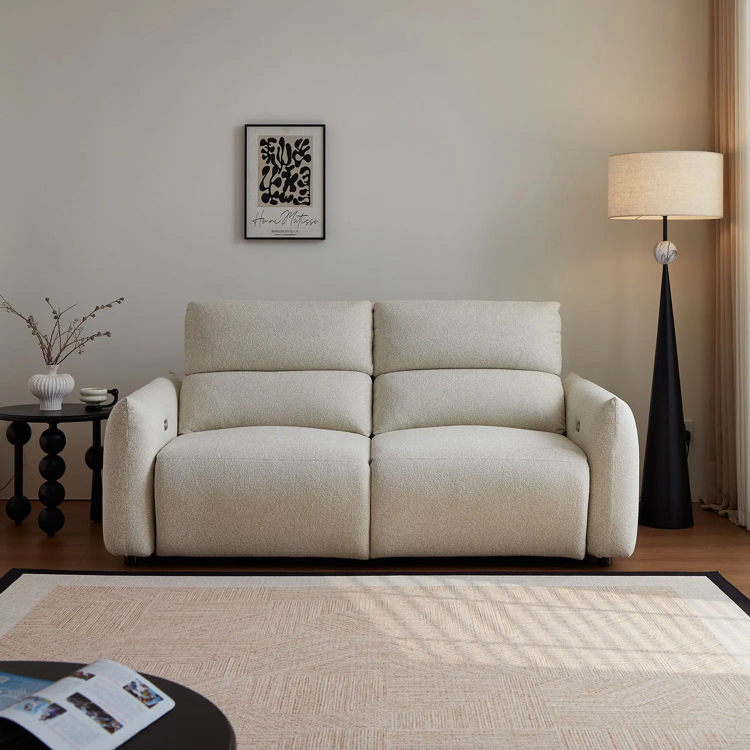 Electric Multi-Functional Chair Sofa Set with Sponge Filled Sofa Reclining Chair Sofa Set for Living Room Marsiling