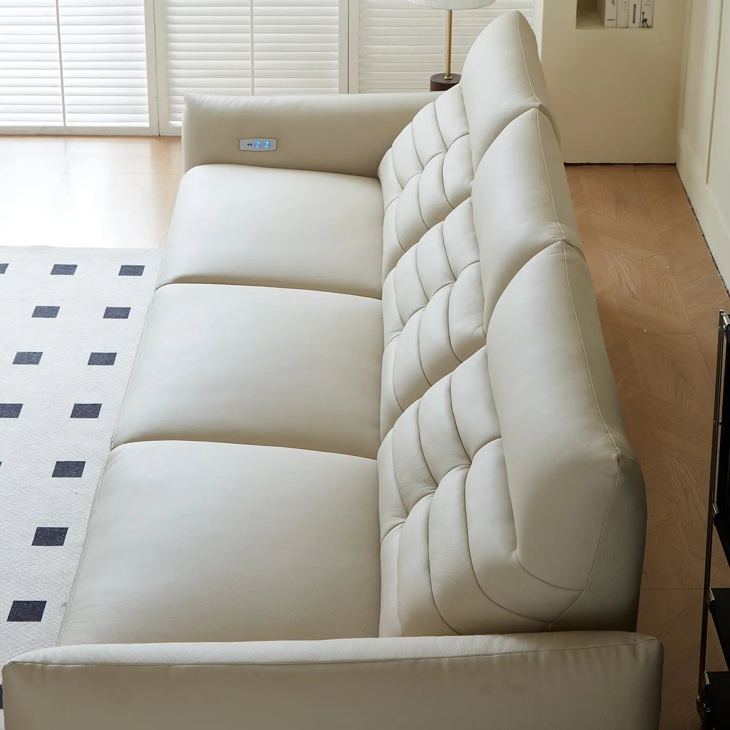 Multifunctional Recliner Adjustable Sofa Set Modern Leather Sofas Living Room Furniture Marsiling