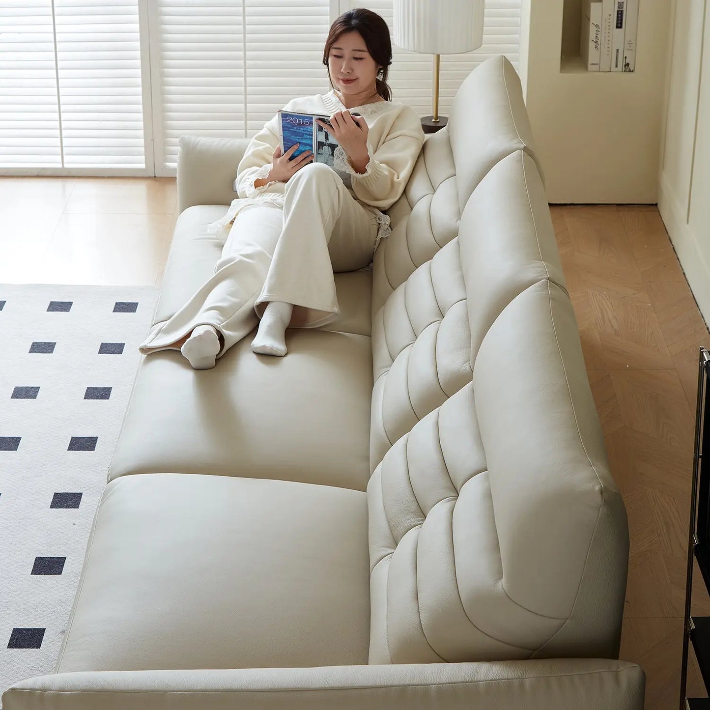 Multifunctional Recliner Adjustable Sofa Set Modern Leather Sofas Living Room Furniture Marsiling