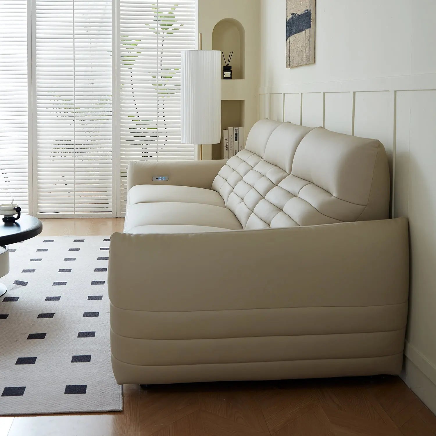 Multifunctional Recliner Adjustable Sofa Set Modern Leather Sofas Living Room Furniture Marsiling