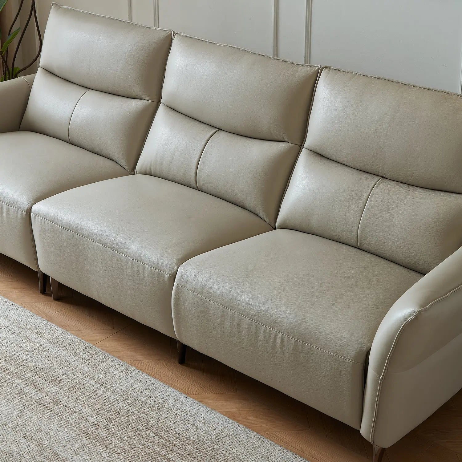 Italian Design Living Room Furniture Multifunctional Modular Home Comfort Leather Corner Sofa Marsiling Furniture
