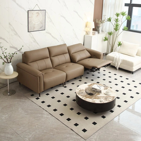 Living Room Leather Lobby Sofa Upholstered Waiting Modern Leather Couch Furniture Marsiling Furniture