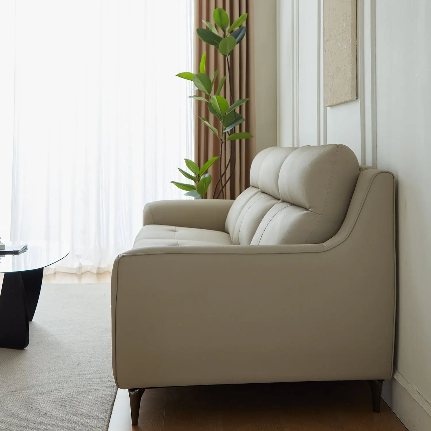 European Contemporary Living Room Sofa Furniture Ecological Genuine Leather Electric Module Functional Recliner Couch Marsiling Furniture