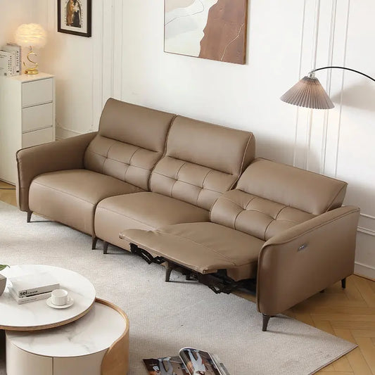 Luxury Classic Ecological Leather Sofa Set Space Saving Telescopic Dual Purpose Set Living Room Sofa Marsiling Furniture