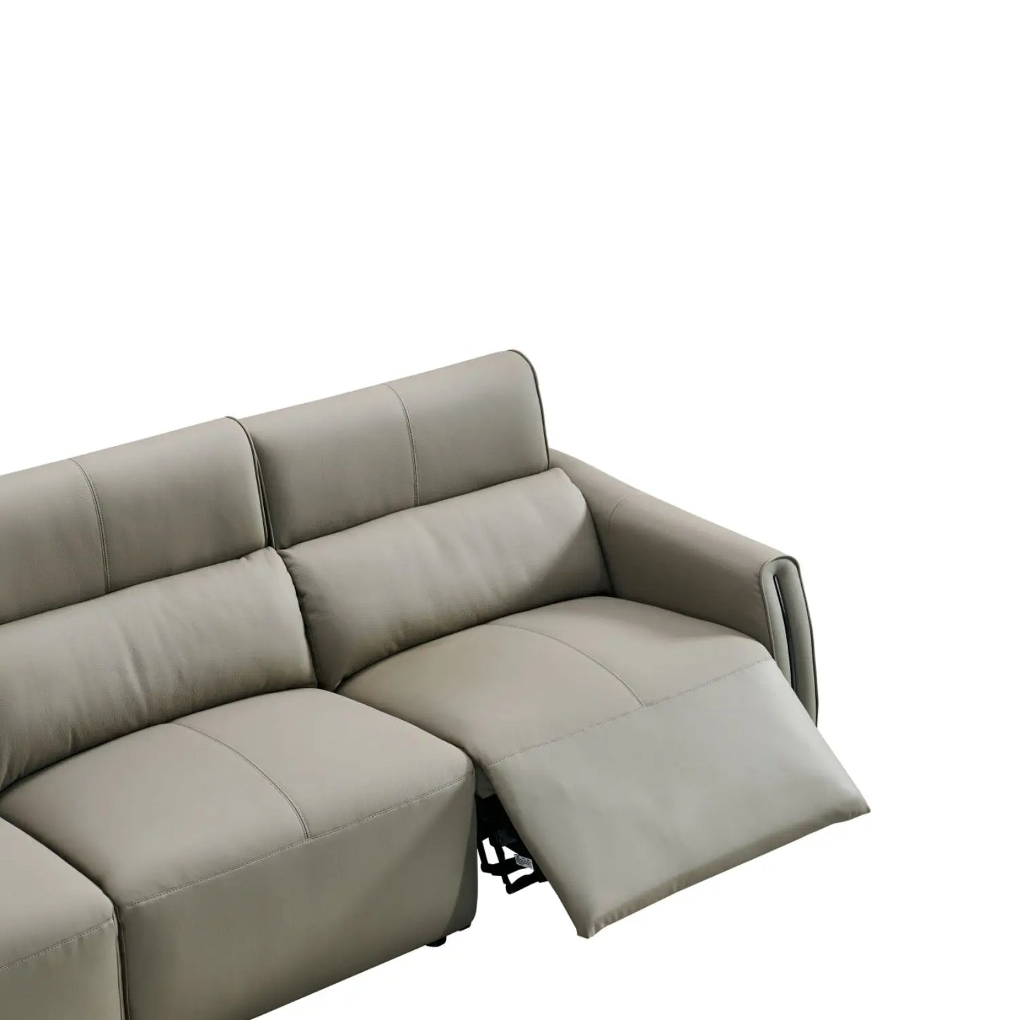 Functional Ecological Genuine Leather Sectional Recliner Sofa Set 3 Seat Living Room Home Furniture Marsiling Furniture