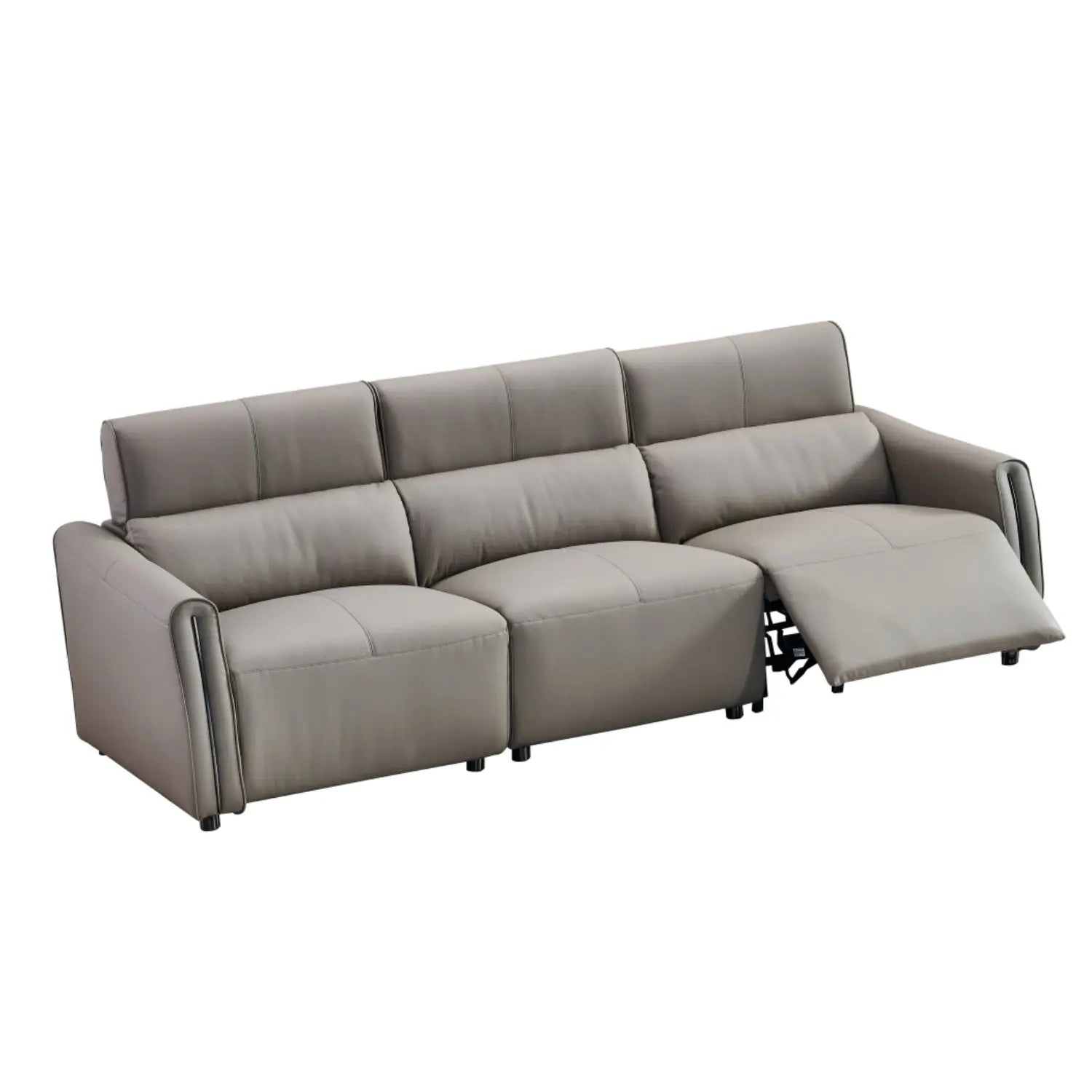 Functional Ecological Genuine Leather Sectional Recliner Sofa Set 3 Seat Living Room Home Furniture Marsiling Furniture