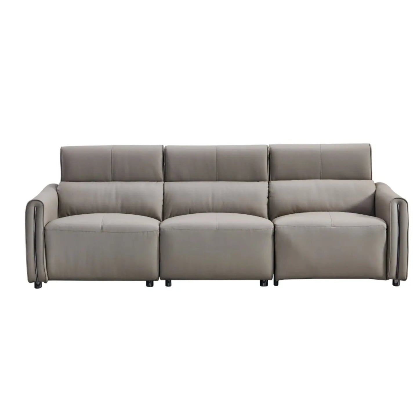 Functional Ecological Genuine Leather Sectional Recliner Sofa Set 3 Seat Living Room Home Furniture Marsiling Furniture