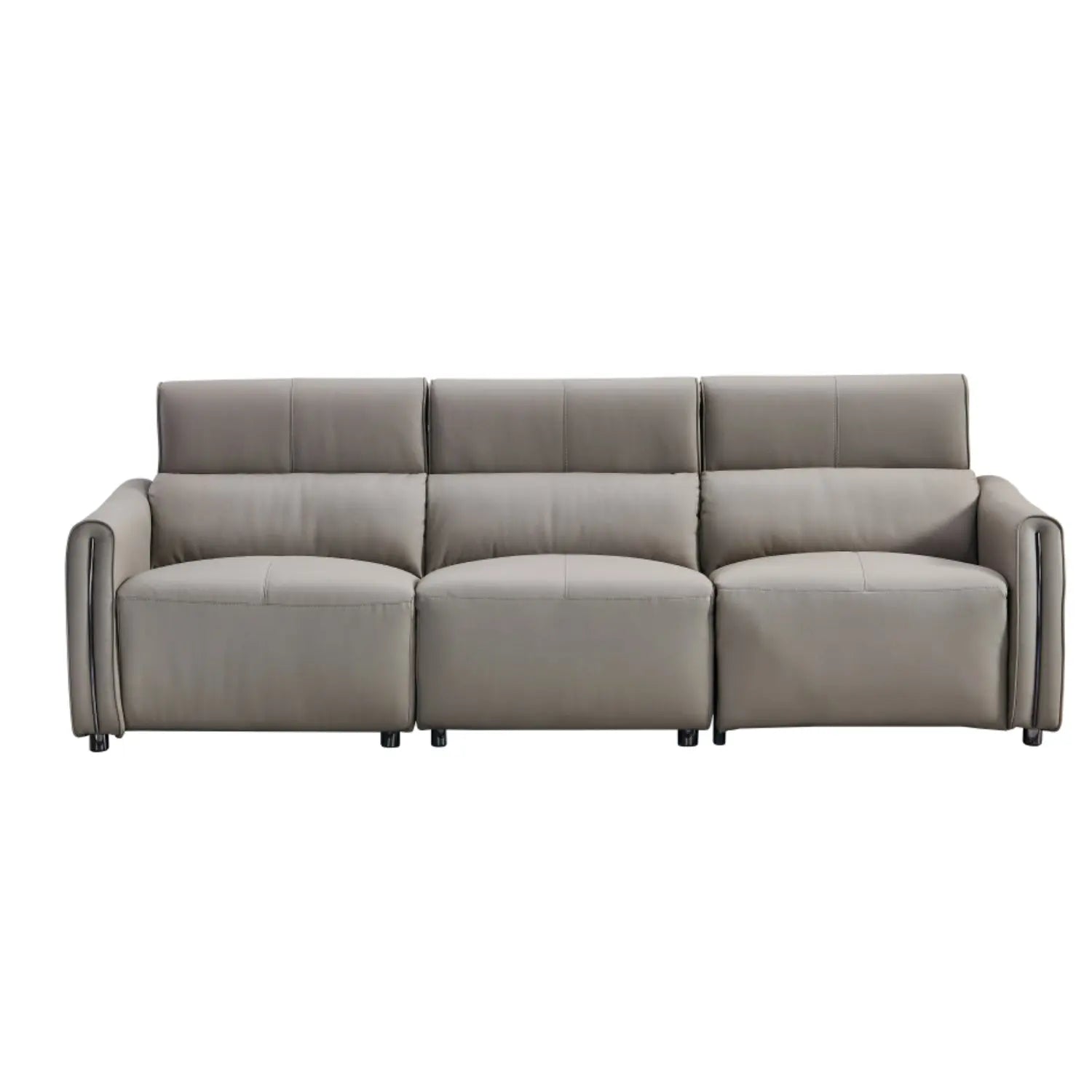 Functional Ecological Genuine Leather Sectional Recliner Sofa Set 3 Seat Living Room Home Furniture Marsiling Furniture