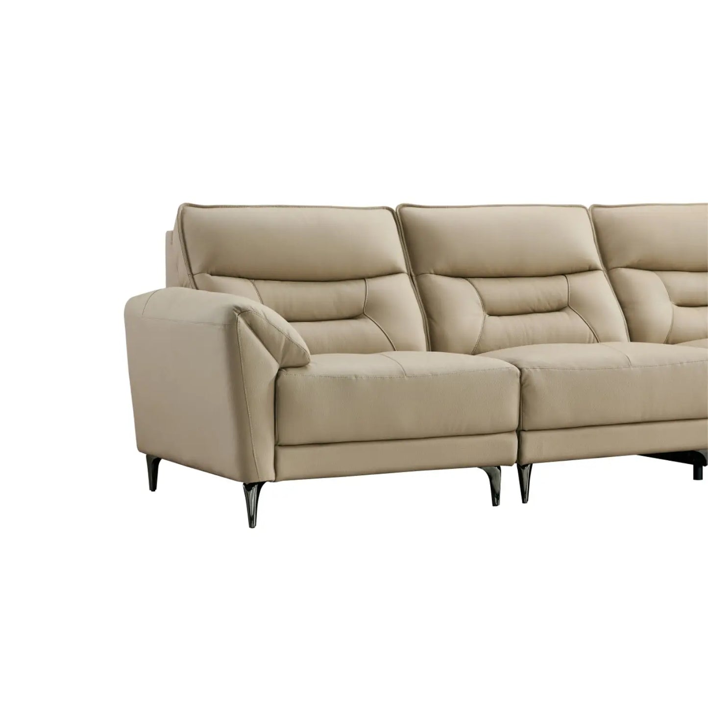 Living Room L Shape Recliner Couch Genuine Leather Modern Motorized Electric Recliner Sofa Marsiling Furniture