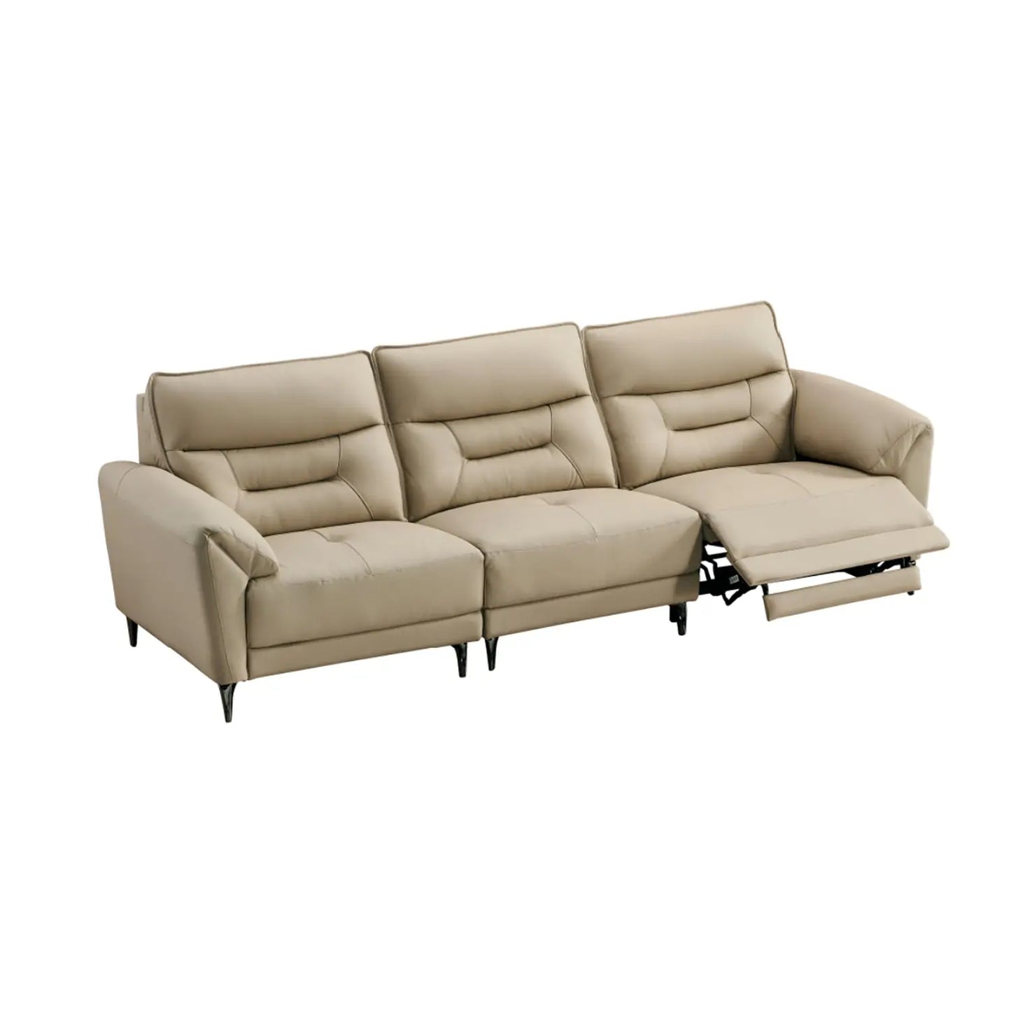 Living Room L Shape Recliner Couch Genuine Leather Modern Motorized Electric Recliner Sofa Marsiling Furniture