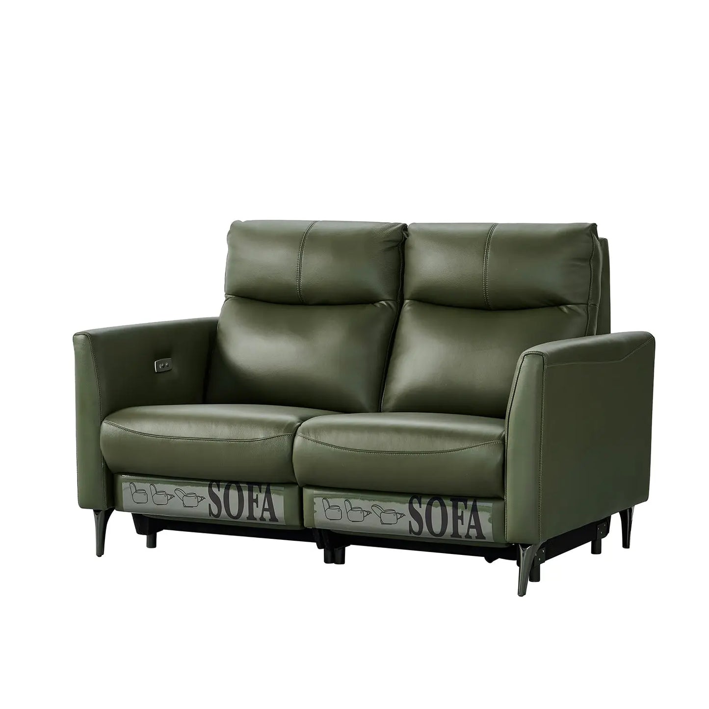European Style Furniture Living Room Sofa Leather Functional Recliner Couch Marsiling